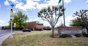 North Central HS student based health center school exterior