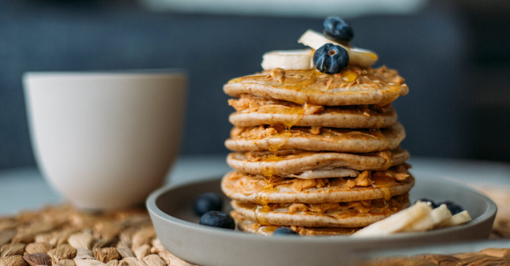 Peanut Butter Banana Pancakes