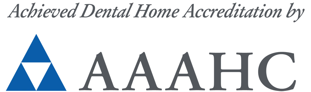 Achieved Dental Home Accreditation by AAAHC logo